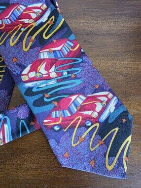 The Beatles Men's Necktie DRIVE MY CAR 100% Silk Made USA Manhattan Vintage